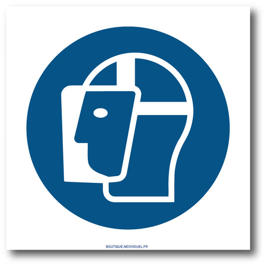 EPI port d'écran facial de protection obligatoire