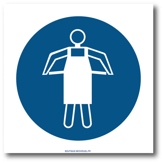 EPI port de tablier de protection obligatoire